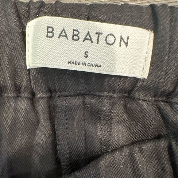 Aritzia babaton dexter linen blend tapered pant black - Picture 4 of 5